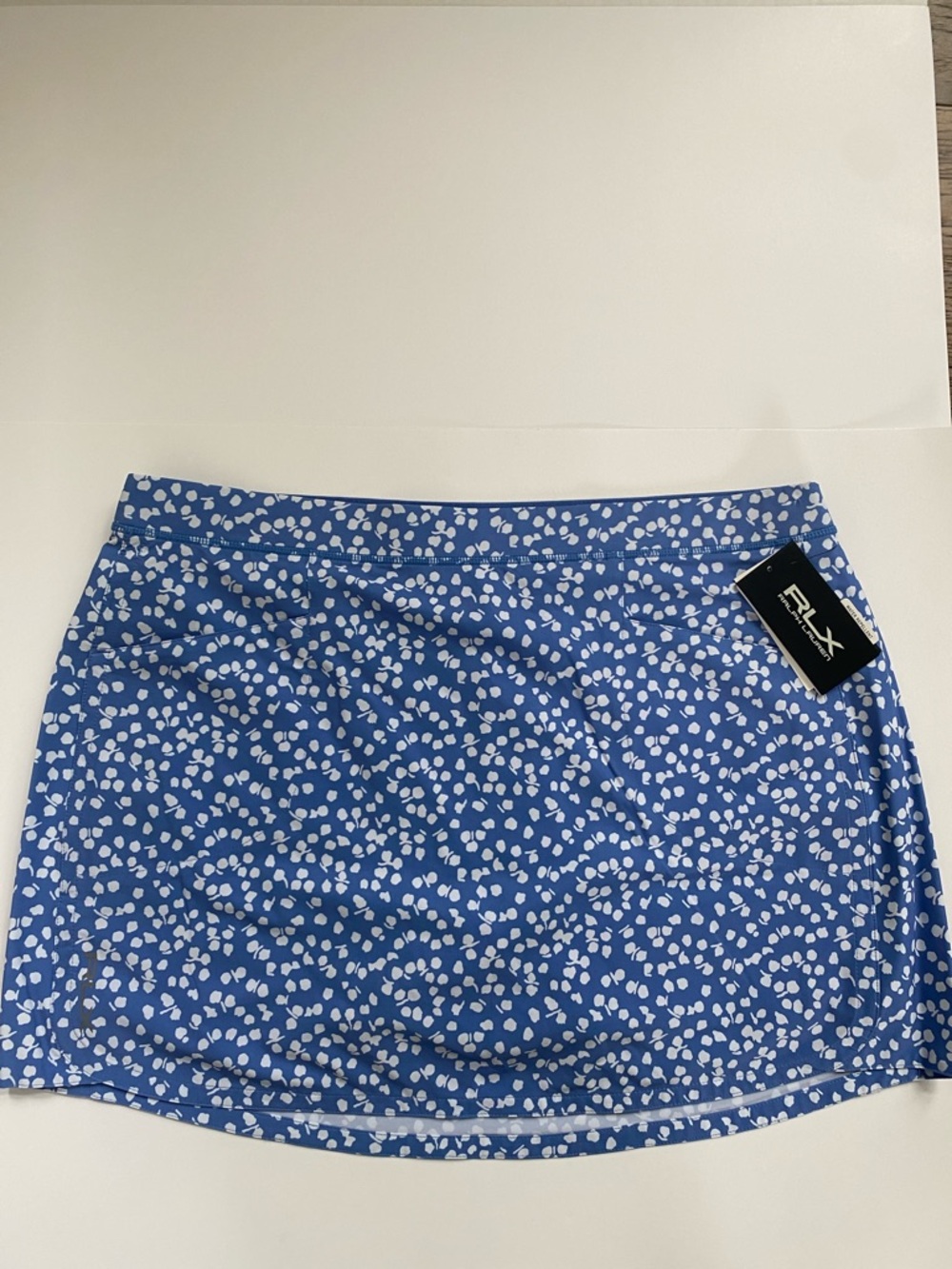 Ralph Lauren RLX Golf Concept Skort Women's XL Water Repellent Blue $148 New